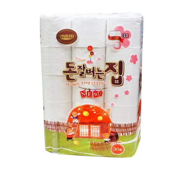 Туалетная бумага LIVING 30 м. б/обертки 1/30 3-х слойная | Toilet Tissue