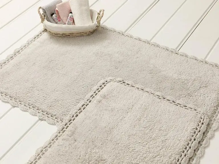 Offerte Tappetino Da Bagno In Cotone Freda Set Di 2 60x90cm + 40x60cm Tappeto Tappeto Cucina Toilette Arredamento Pavimento Tappetino Da Bagno Per La Casa Tappeto Morbido Pile Di Corallo