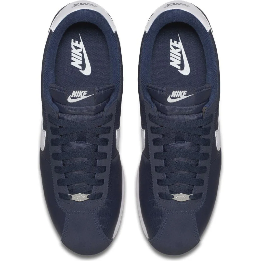 Nike Cortez Базовая нейлоновая мужская темно-синяя/Черная спортивная обувь 8197 | Спорт