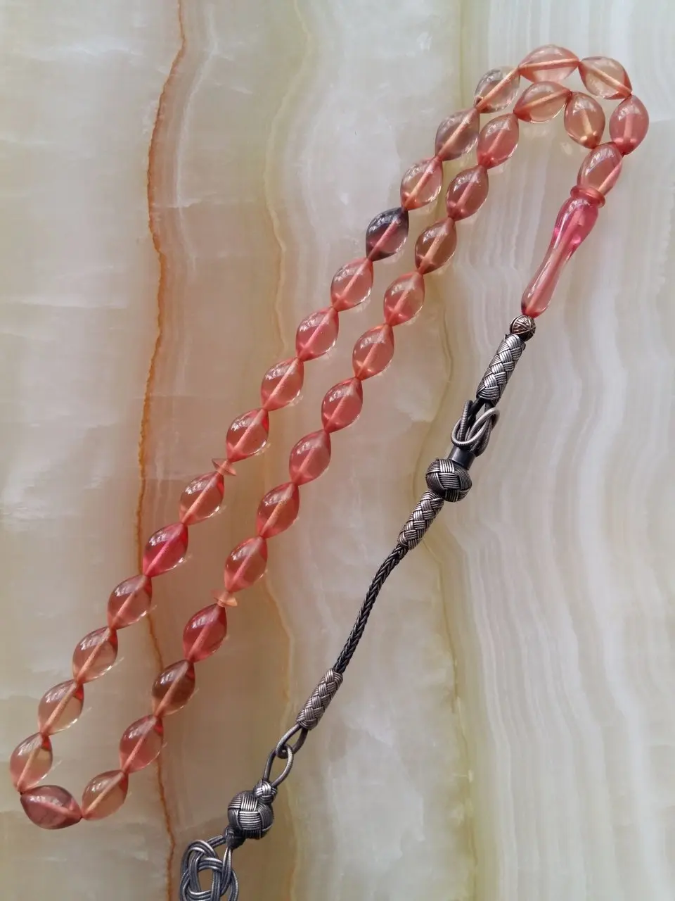 

Islam Tasbih Muslim Rosary Beads 33 Prayer Rosary For Men Bracelet For Men Accessory amber stone Handmade Made in Turkey