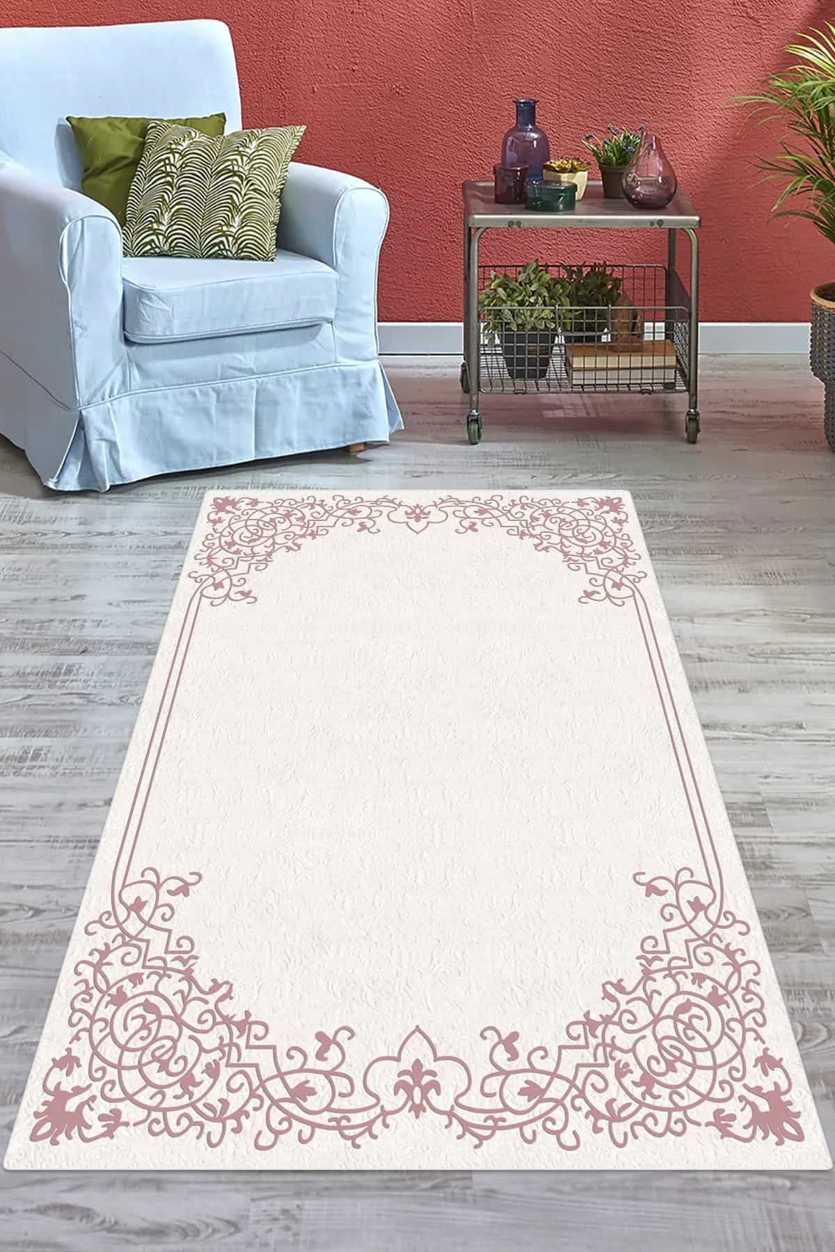 

Rug Carpet Living Room Turkish Workmanship Durable Soft Thick Red Vintage Authentic Home Textiles Non-Slip Sole Area Carpet