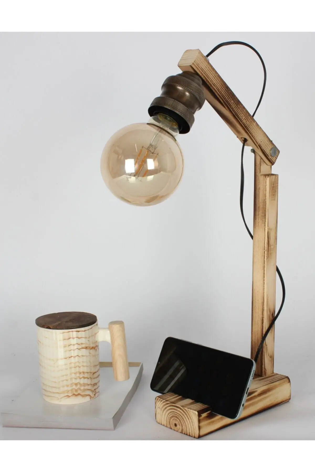 Wooden foldable table lamp, desk light, book reading lamp, table lights