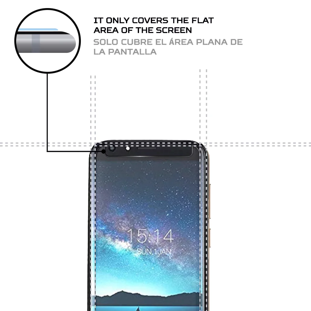 Защита экрана от ударов и царапин Противоударная совместимая с Doogee BL5000 |