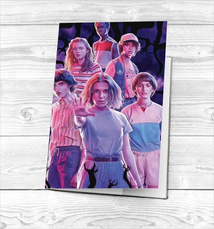 Обложка на паспорт Очень странные дела Stranger Things №9|Держатели для карт и