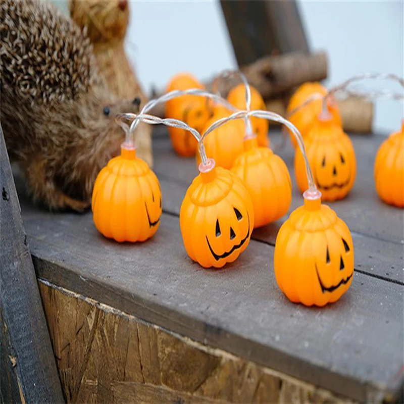 Halloween Creative Manual DIY Pumpkin Light String Battery holiday Christmas Party garden decoration Lantern LED | Освещение