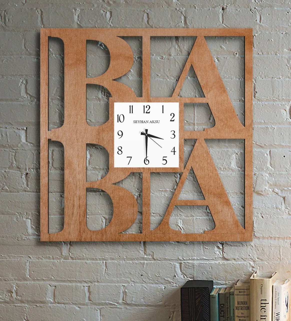 

Personalized Dad Design Decorative Wood Wall Saati-1