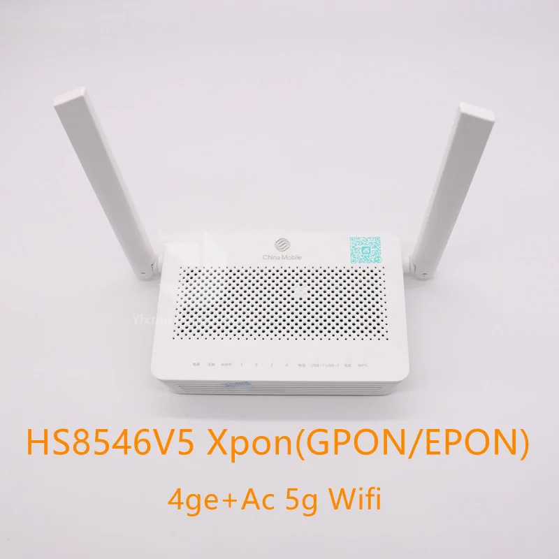 

Бесплатная доставка, 1 шт., HS8546V5 Dual Band 4ge + Ac 5g Wifi Ont ONU Xpon, английская версия, б/у, без питания