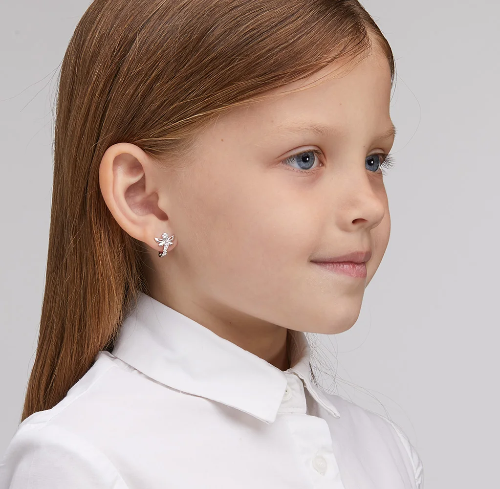 Серебряные серьги с фианитами SUNLIGHT проба 925 | Украшения и аксессуары