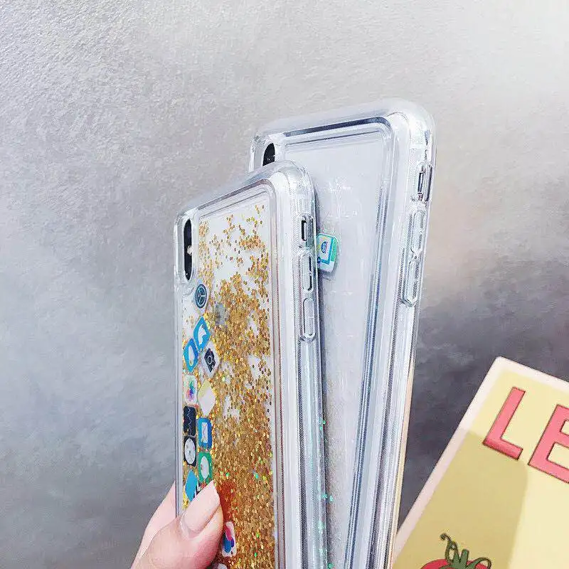 KISSCASE чехол Quicksand для iphone XS MAX XR 8 7 6 s Plus блестящий с блестками 6s X 11 Pro |