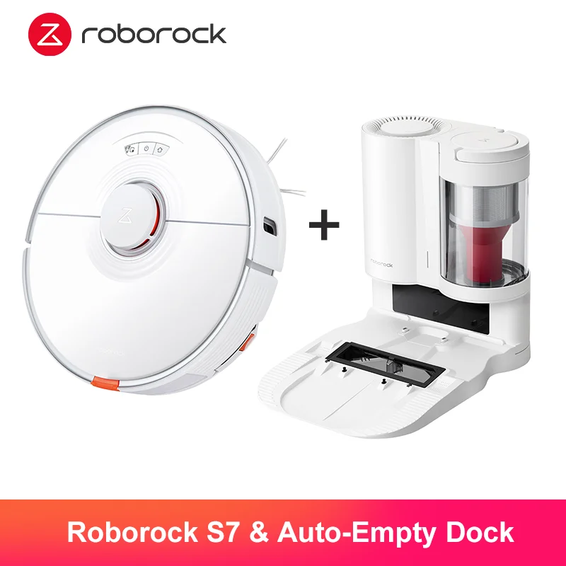 Робот-пылесос Roborock S7 с автоматической пустой док-станцией, Мощное всасывание, Roborock S7 и AED - Апрельский топ товаров с Али
