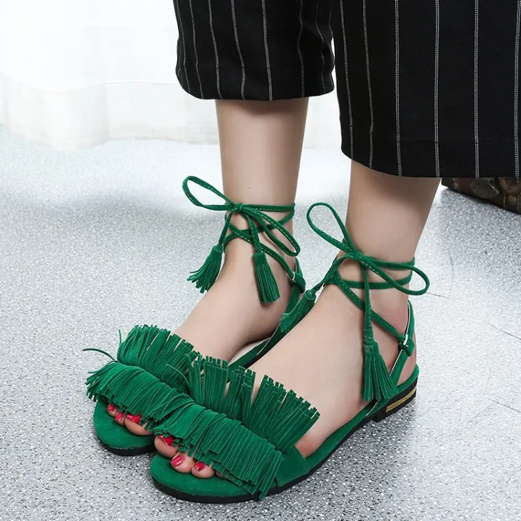 

Ladies adult children outdoor indoor summer fringed lace-up sandals LY609-770981