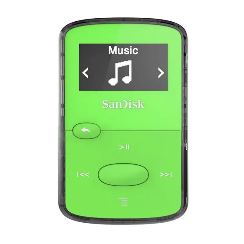 Новинка SanDisk Sansa Clip Jam 8 Гб зеленый MP3-плеер FM-радио Музыкальный разъем USB MicroSD |