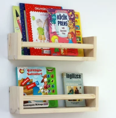 

Kids Room Bookcase, Library, Bookcase, Kids Room, Natural Wooden Bookshelf