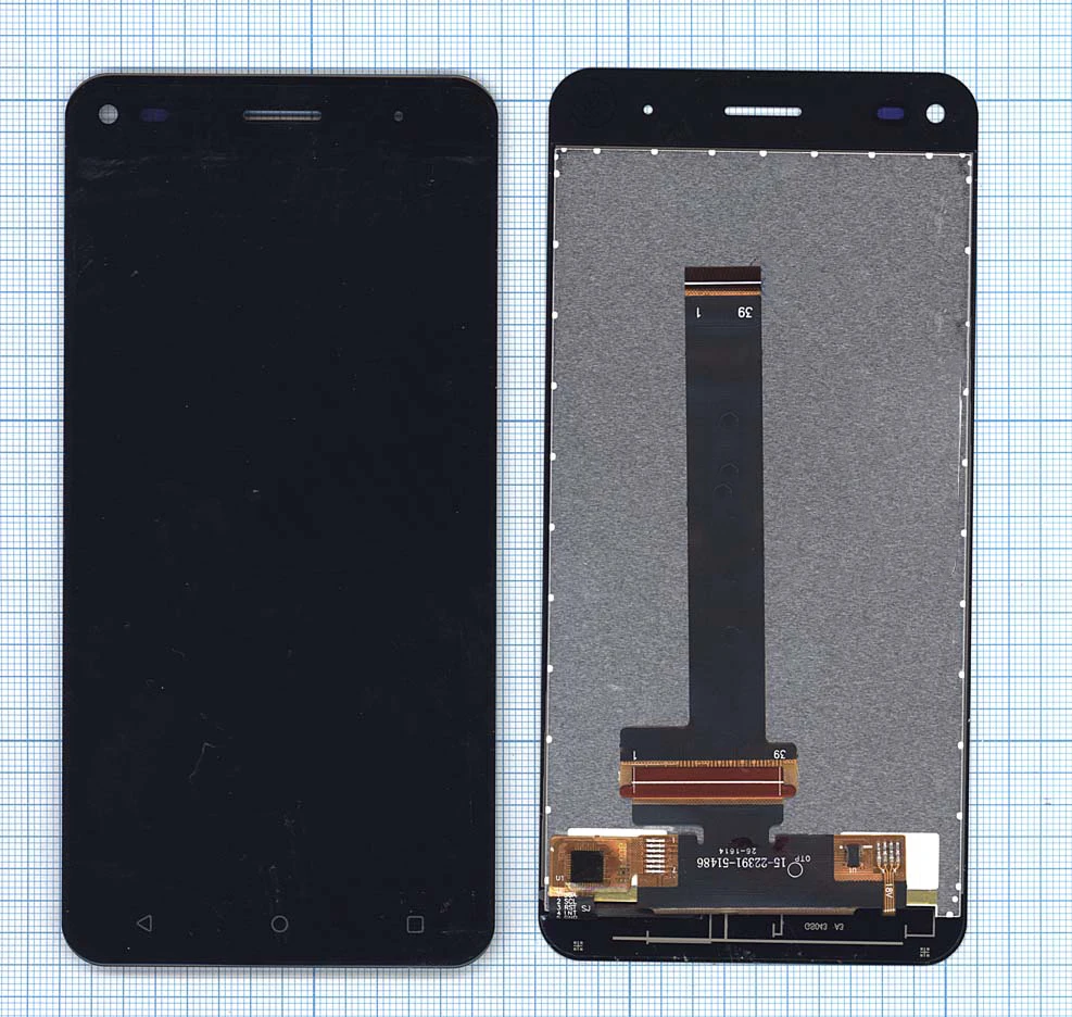 Display (screen) assembly with fingertip for fly fs507 Cirrus 4 Black | Mobile Phone Touch Panel