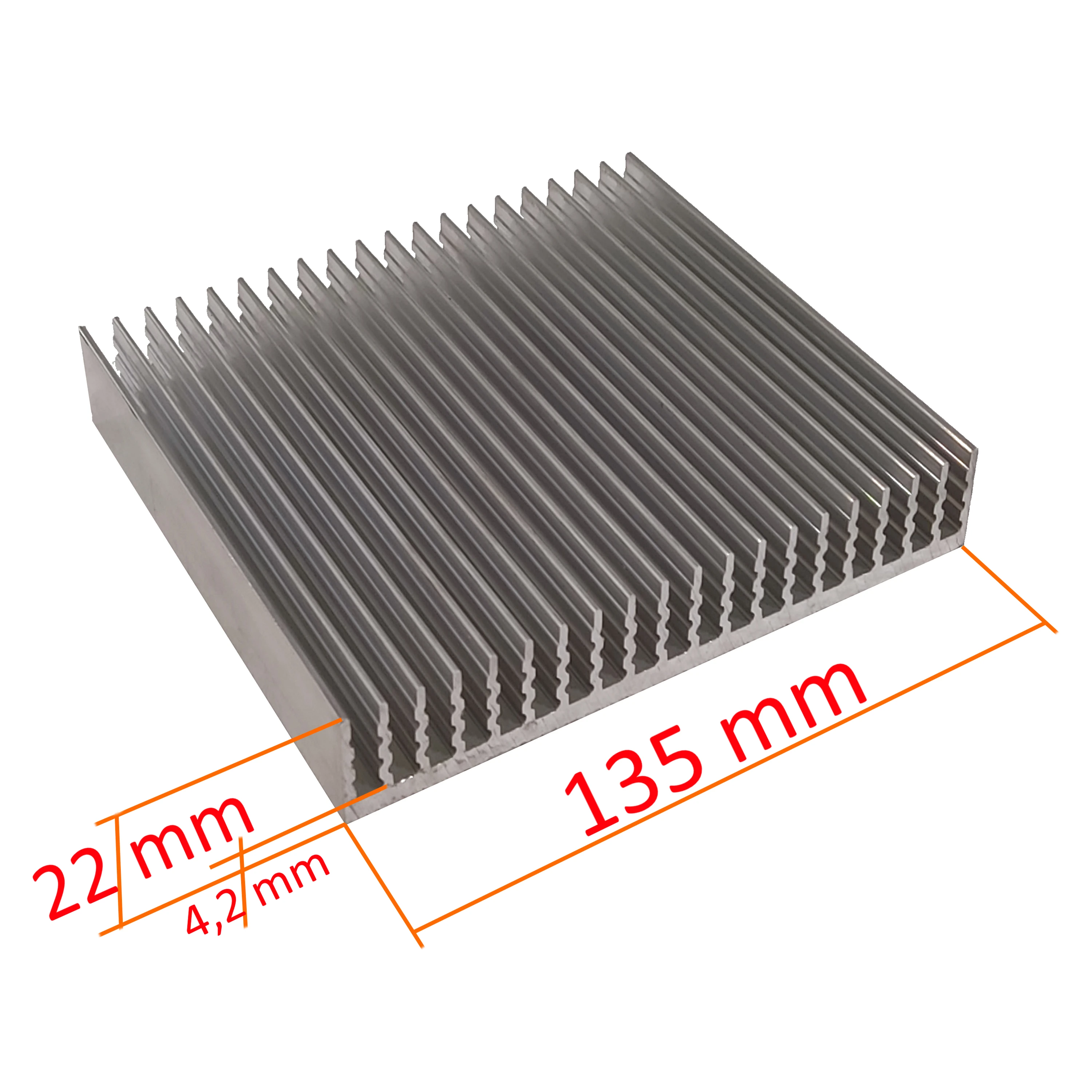 CuRadAl 135x22 mm Супер мощный алюминиевый радиатор охлаждения графический ускоритель