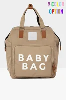 Modern Aesthetic Polite Baby Care Bag For Mothers Diaper , Organizer For Feeding Bottle Baby Care Travel Backpack