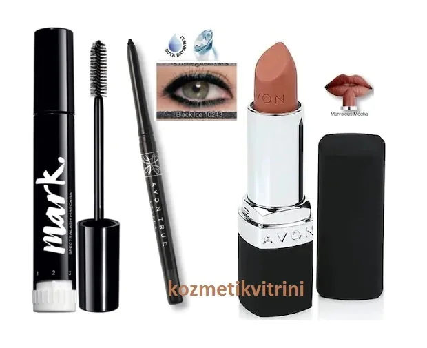 Avon makeup set Spectra Lash Mascara eye liner lipstick 429614337