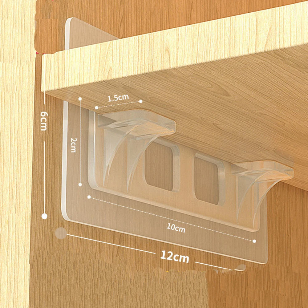 Универсальные прозрачные самоклеящиеся крючки для ванной комнаты кухни клейкая