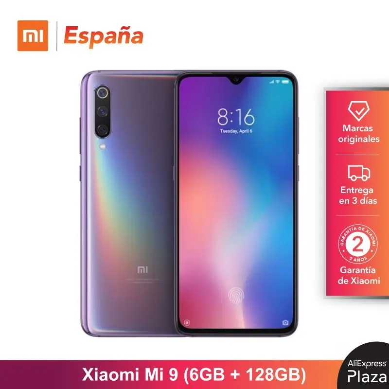 [Global Version for Spain] Xiaomi Mi 9 (Memoria interna de 128GB RAM 6GB bateria 3300 mAh) Móvil | Мобильные телефоны и