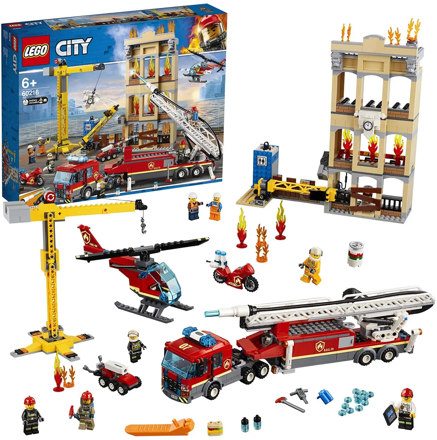 Город LEGO Пожарная служба города 60216 (943 шт.) | Игрушки и хобби