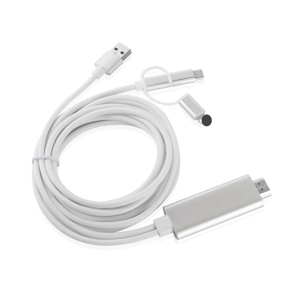 Адаптер 3 в 1 для IOS Android Micro USB Type C | Электроника
