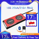Отправка из Польши, батарея 16S 200A 250A 48В Smart BMS для LifePO4 с Bluetooth UART IOS Android APP для литиевого аккумулятора