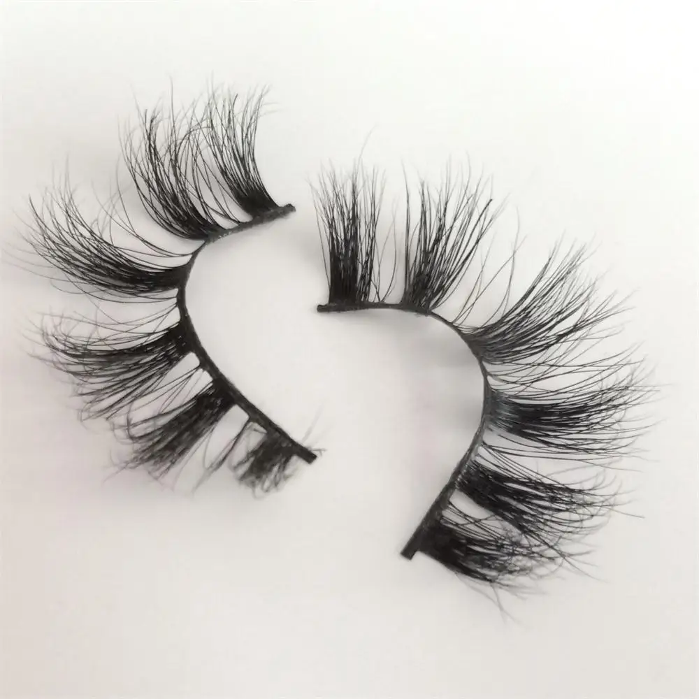

LOVE THANKS 3D Mink Lashes Eyelash Extension 100% Handmade Thick Volume Long False Lash Makeup Giltter Packing 1 Pair s17