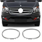 Рамка противотуманных светильник Mercedes Sprinter W906, хромированная, нержавеющая сталь (2014-)