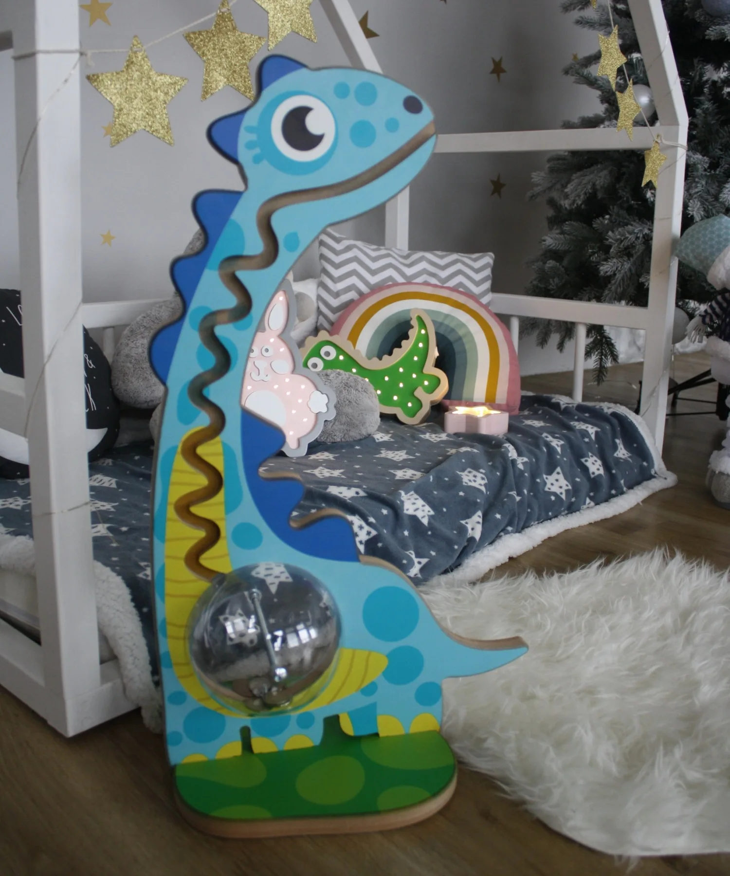 Детская интерактивная копилка для монет Big Dino multi разноцветный динозаврик игра с