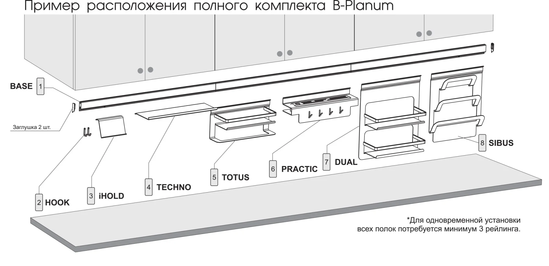 Полка AL двухэтажная для специй цвет тефлон | Дом и сад