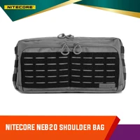 nitecore neb20 6l capacity durable outdoor day trip excursions bag gray lightweight 1050d abrasion resistant nylon fabric
