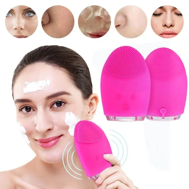 Silicone Rechargable Face Cleaning Brush V1 440720862