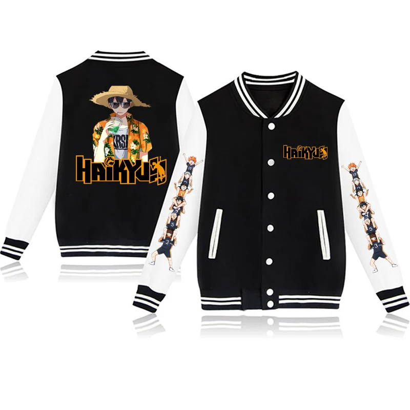 

haikyuu anime top men's jacket 2022 spring cosplay costume harajuku sportswear