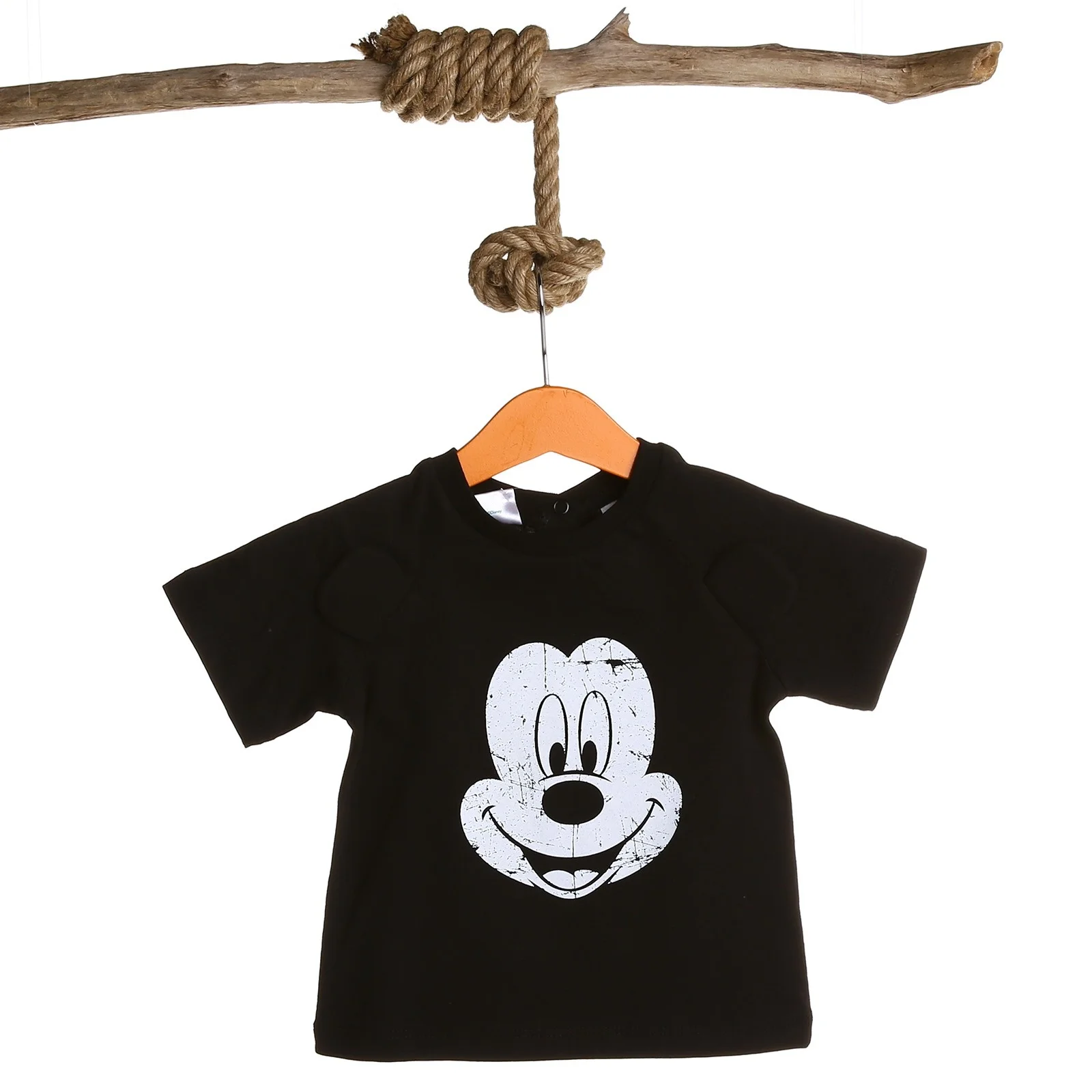 Футболка с короткими рукавами и принтом Микки Мауса Для маленьких мальчиков ebebek