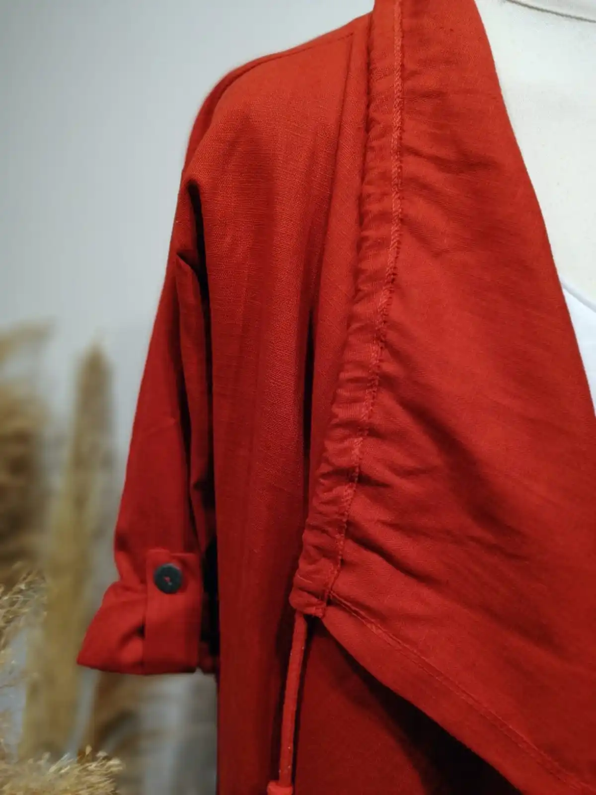 

Red Linen Jacket