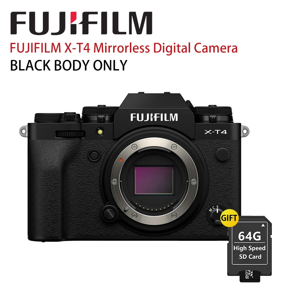 

Беззеркальная цифровая камера FUJIFILM X-T4 (только для корпуса, черная)
