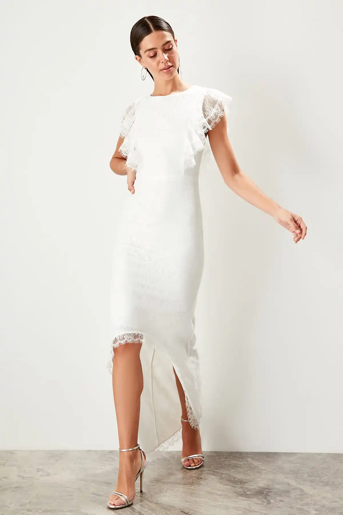 Кружевное платье Trendyol TPRSS19BB0368|Женские платья| |