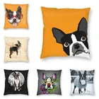 Роскошные забавные чехлы для телефонов с изображением Бостон-терьера, мягкий подарок для любителей собак, украшение для гостиной