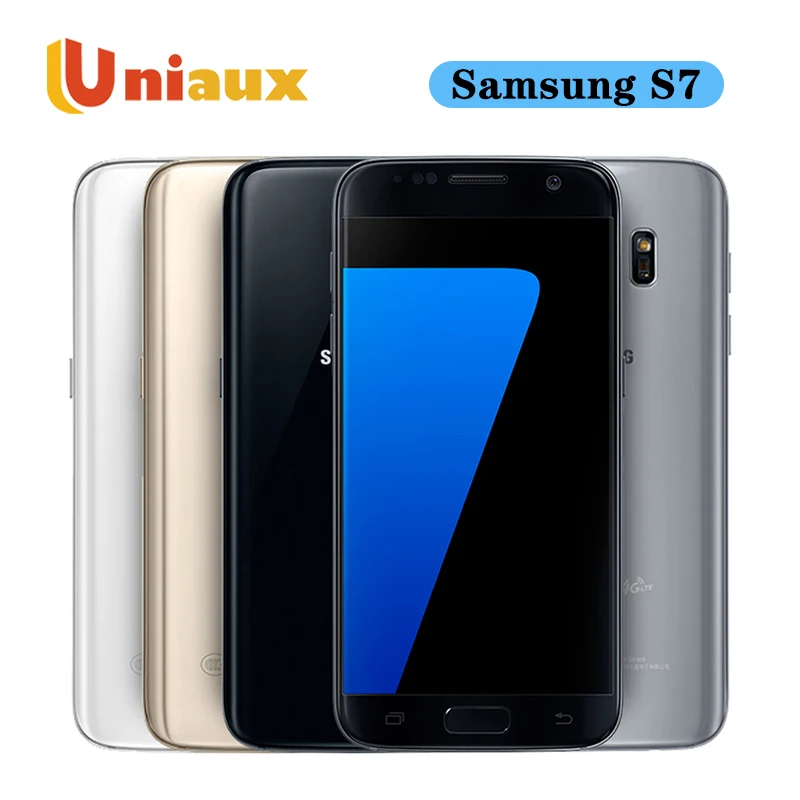 

Unlocked Samsung Galaxy S7 G930F/G930A/G930V Mobile Phone 5.1 "Display 32GB ROM Quad Core NFC WIFI GPS 12MP 4G LTE Fingerprint