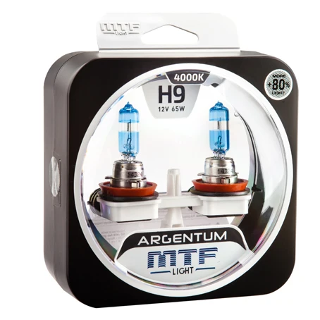 Галогеновые лампы MTF Light ARGENTUM +80% H9 | Автомобили и мотоциклы