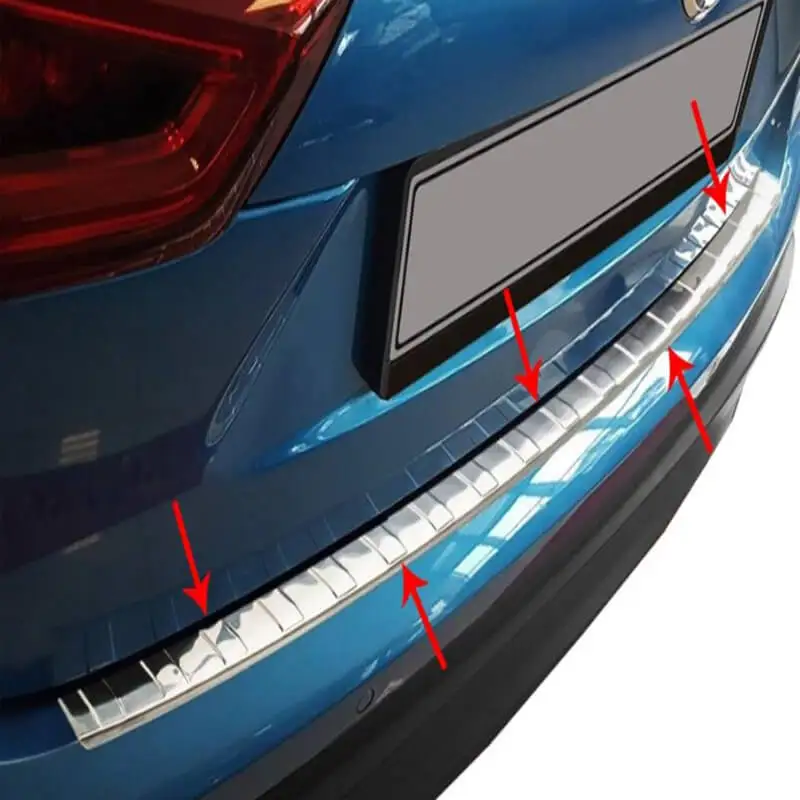 

Rear Bumper Sill Cover S. Steel Rear Bumper Protector Rear Bumper Guard for Nissan Qashqai 2017-UP