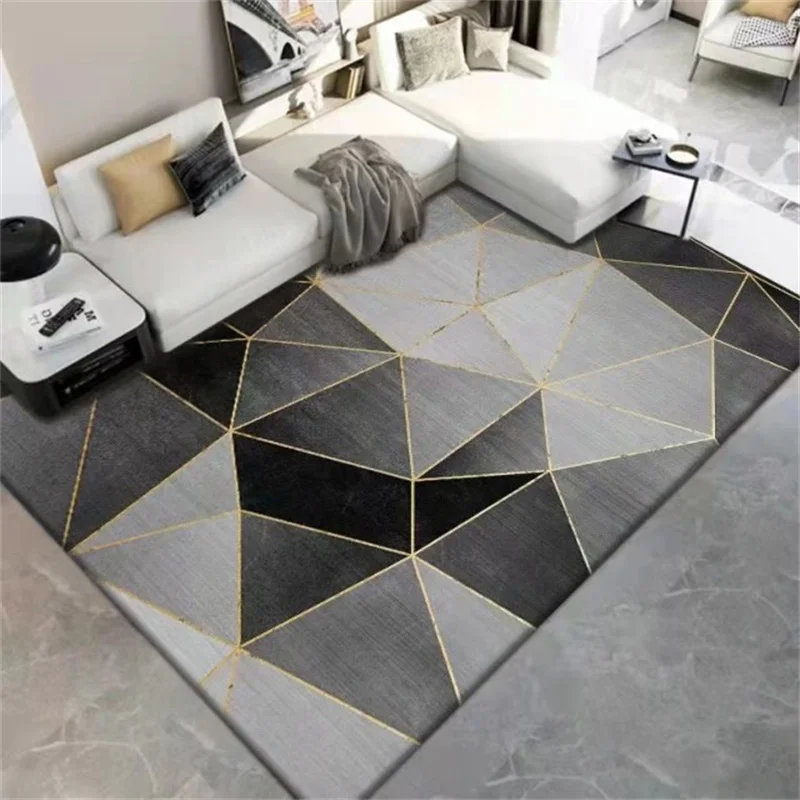 

Bedside Rugs Table Decor Mat 21 Models Square Geometric Carpet Living Room Trend Kids Bedroom Soft Velvet Rug