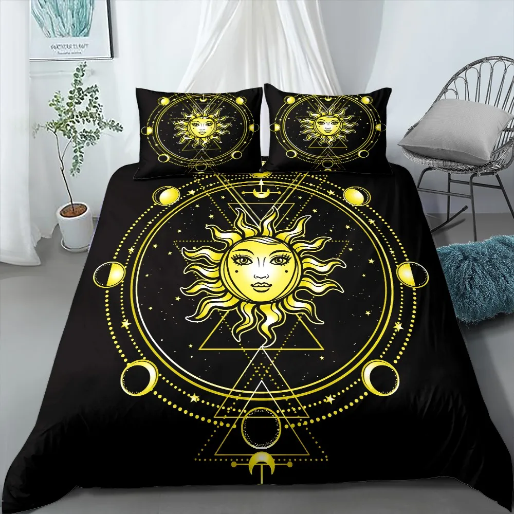 Комплект постельного белья Interstellar Orbit 2/3 шт. пододеяльник в богемном стиле с