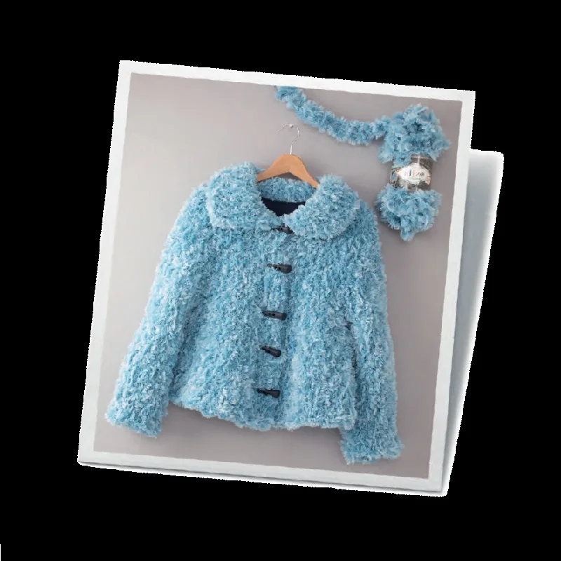 Alize Пышное мех 100GR пряжи % 100 полиэстер без иглы крючок коллекция петля пушистый