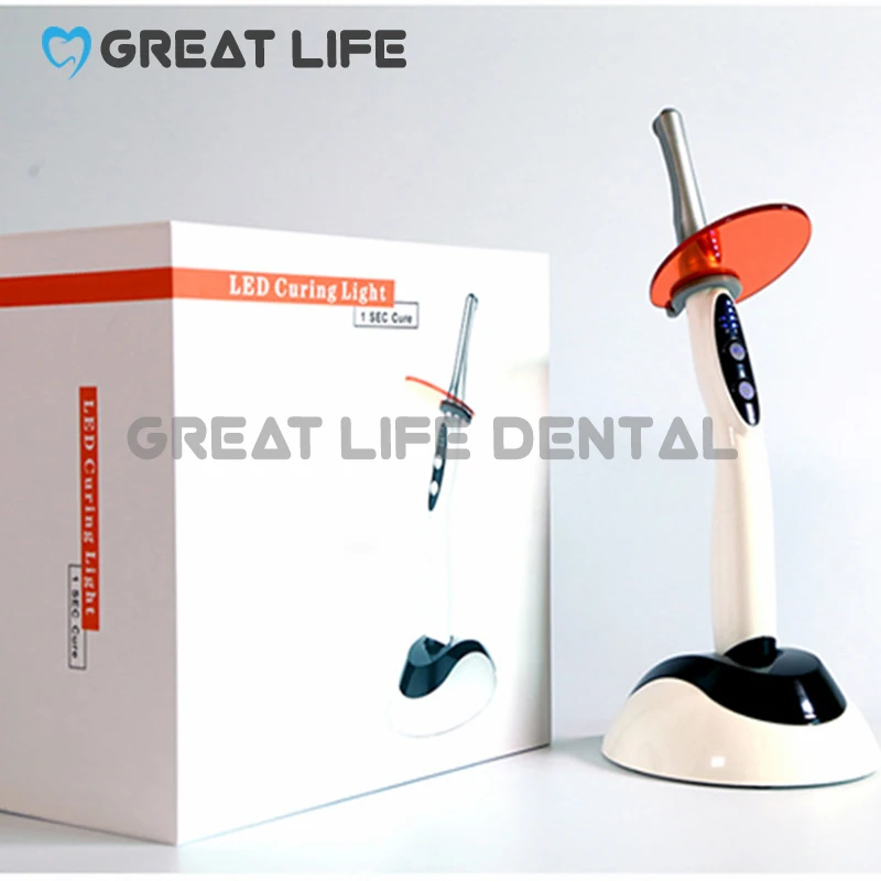

Professional Equipment Blue Light 15w Big Power 1 Sec Cure 2mm Resin 2300mw/cm2 Led Lamp Dental Cure Dental Curing Light Led