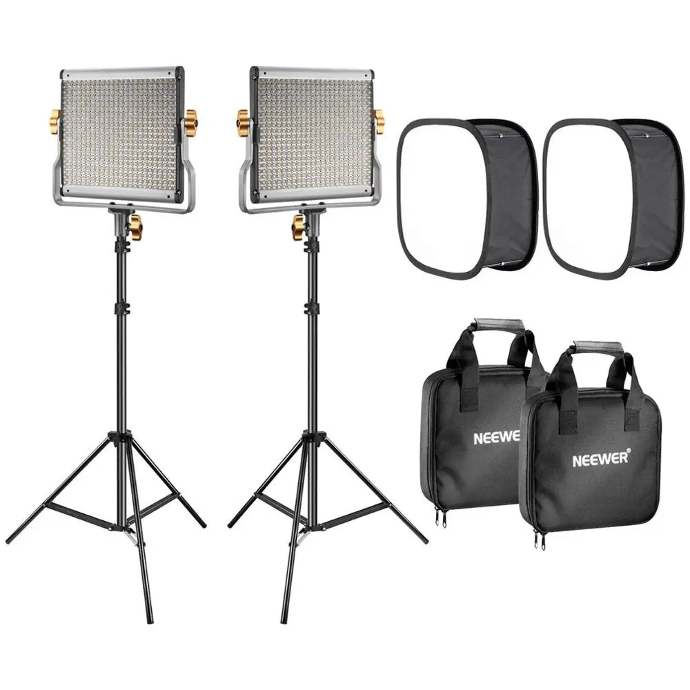 

Neewer 2-Pack 480 LED Video Light Lighting Kit: Dimmable LED Panel for Photo Studio Product Portrait,YouTube Video Photography