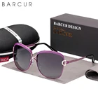 Солнцезащитные очки женские BARCUR, квадратные поляризационные Круглые Солнцезащитные очки с градиентными линзами