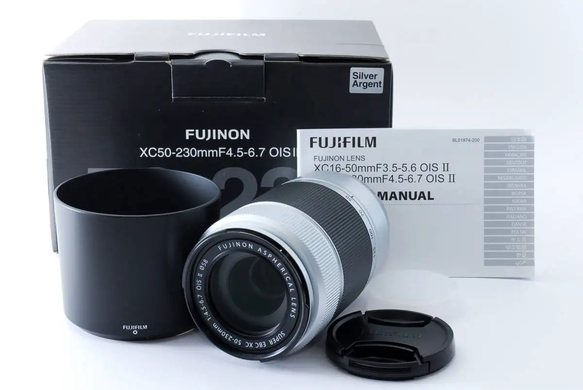 Fujifilm Fujinon XC50-230mm F4.5-6.7 OIS II черный и серебристый подходит для X-A3/X-A10/X-T20/X-E3/X-T2/X-PRO2