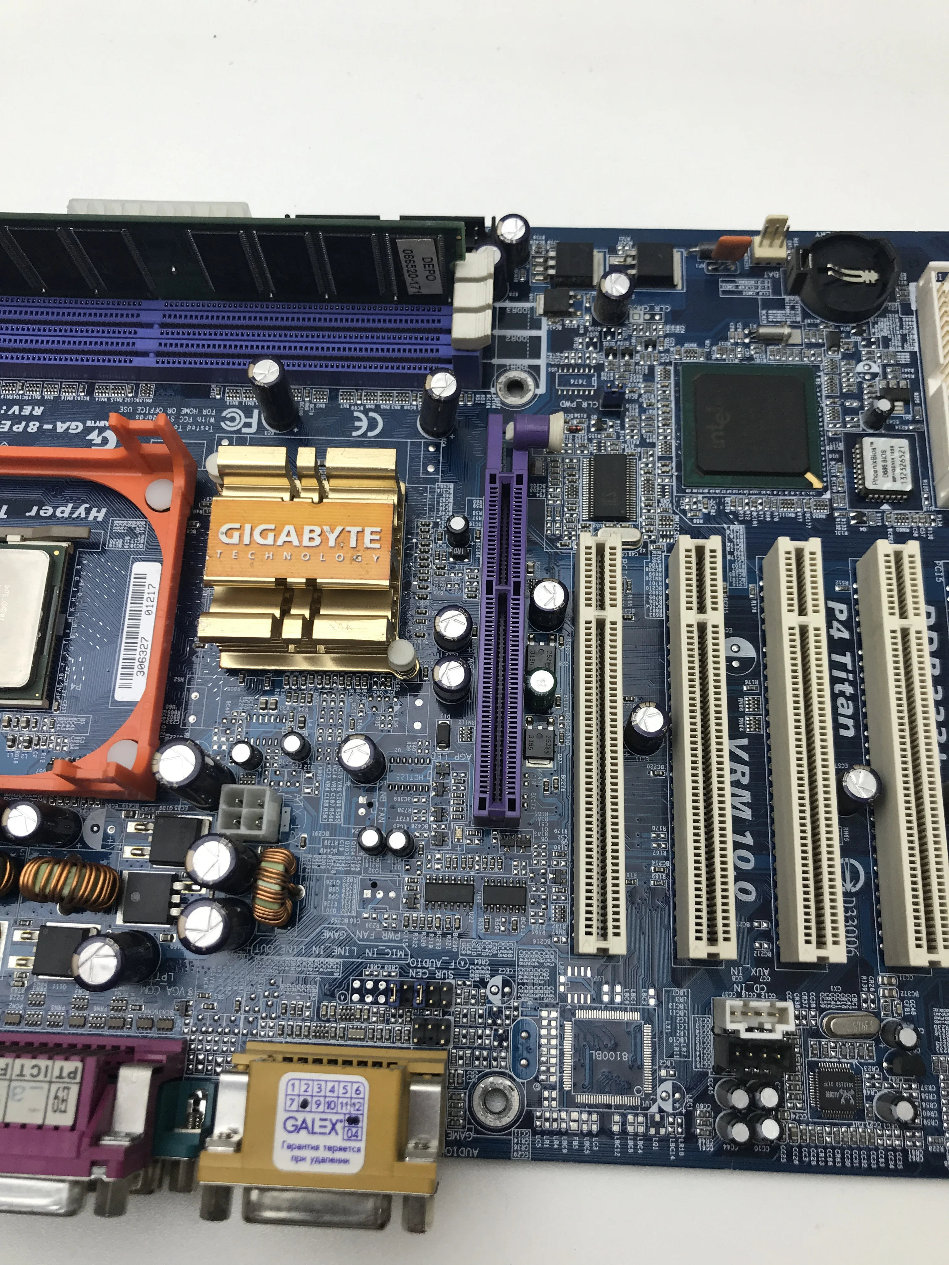 Материнская плата GIGABYTE GA-8PE800 +CPU +RAM Socket 478 | Компьютеры и офис