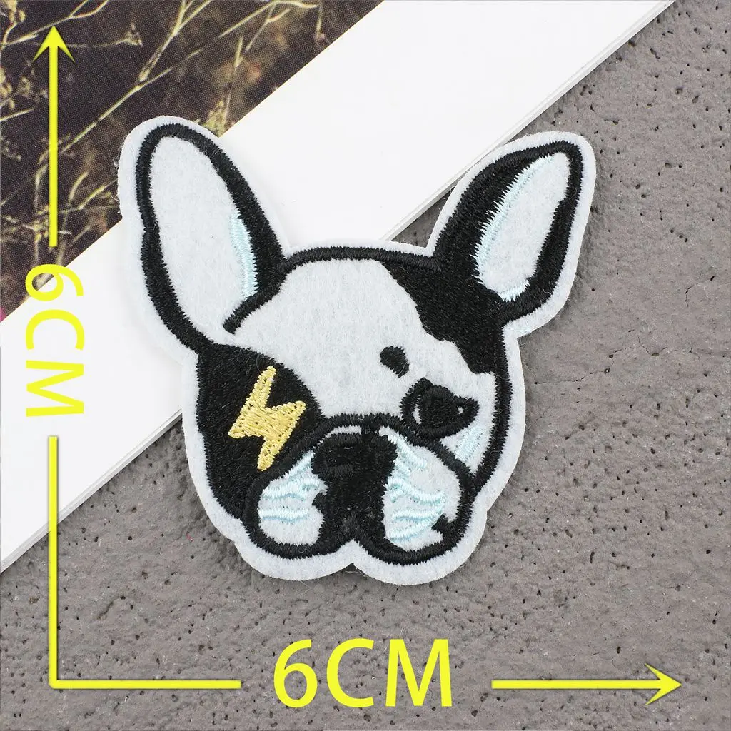 

Нашивки с вышивкой в виде собаки, 6 см